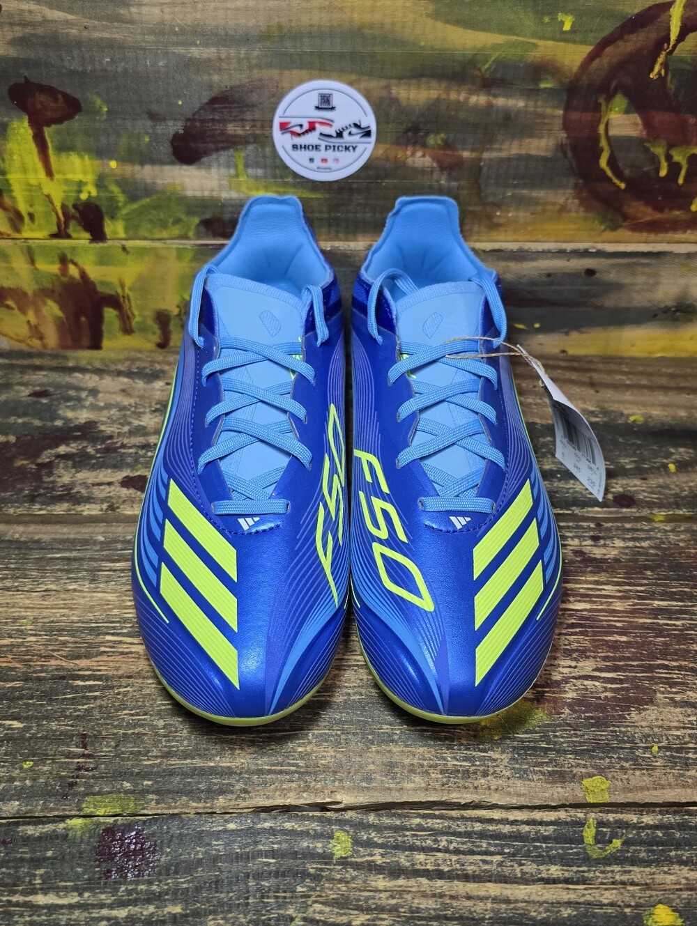 Adidas Messi F50 Elite FG Soccer Cleats Blue  Size 6Y = Women 7 JP7450 New - Picture 2 of 8